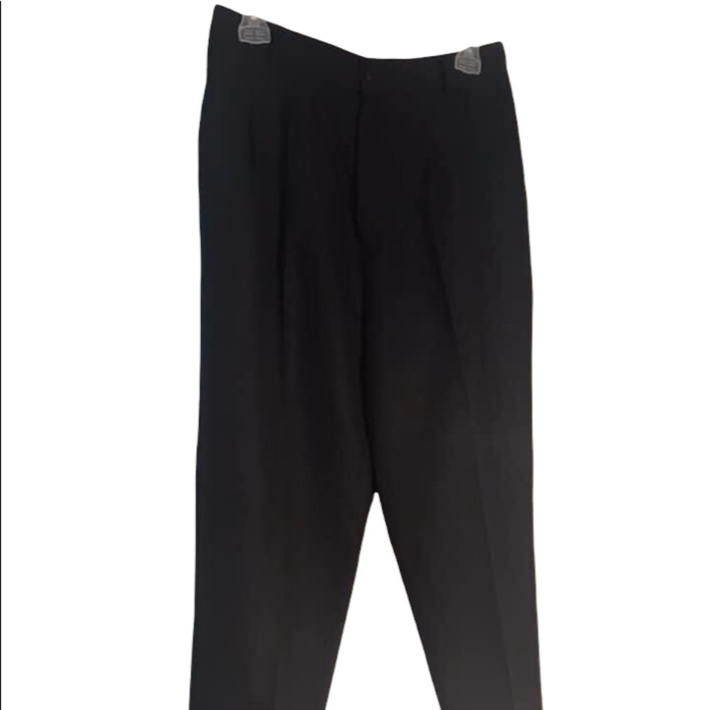 Vintage Joan Walters Navy Blue Pleated Dress Pants